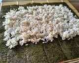 Foto langkah ke 7 dari resep Kimbap (nasi gulung ala korea).