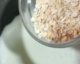 A picture of step 1 of Papaya Oats Healthy Breakfast.