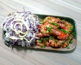 Hình bước làm 3 của món Tôm ram Teriyaki