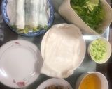 Hình bước làm 1 của món Phở cuốn