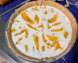 Une image de l'étape 10 de Tarte aux mangues, bananes et mascarpone.