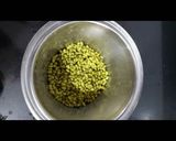 A picture of step 1 of Hara Moong chilla.