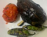 A picture of step 4 of Baingan ka bharta (with roasting method).