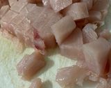 Foto del paso 1 de la receta: Strogonoff de pollo con arroz 🍚