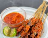 Foto langkah ke 4 dari resep Sate jeroan ayam pedas.