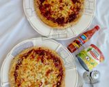 A picture of step 7 of Beef&chicken pizza.