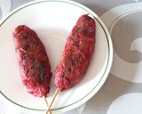 A picture of step 4 of Beetroot kebabs.