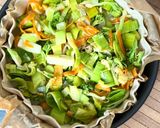 Une image de l'étape 4 de 💚 Quiche aux légumes et fromage de chèvre (végétarien).