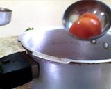 A picture of step 2 of Healthy Mooligai Mudakathan Thoothuvalai Keerai Masiyal - calcium rich.