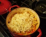 A picture of step 7 of Chicken Fajita Pasta.