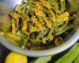 स्वादिष्टमसाला भिंडी रेसिपी चरण 4 फोटो