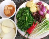 Hình bước làm 1 của món Mỳ bò