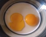 A picture of step 1 of Scrambled egg.