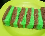 Foto langkah ke 9 dari resep Bolu Kukus Pandan Kopi Mocca.