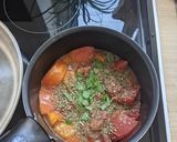 Une image de l'étape 2 de Pâtes bolognaise aux aubergines.