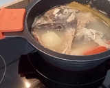 Foto del paso 2 de la receta: Alubias verdinas con rape langostinos