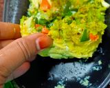 A picture of step 4 of Vegetable egg cake.