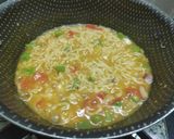A picture of step 3 of Maggi Masala Chat.