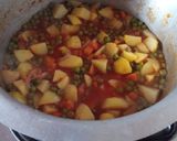 A picture of step 4 of Minji stew.