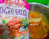 Hình bước làm 3 của món Canh chua tôm càng xanh hoa chuối