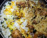 A picture of step 8 of Bombay Biryani.