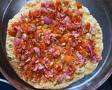 A picture of step 3 of Masala papad.