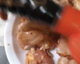 A picture of step 1 of KFC style fried chicken.