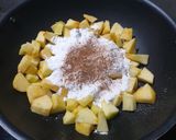 A picture of step 2 of Apple Crumble.