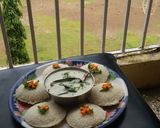 A picture of step 3 of Idli coconut chutney.