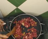 A picture of step 6 of Beetroot veggie burger.