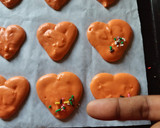 ஹார்ட் ஷேப்டு மக்ரூன்ஸ் (Heart shape macaroons recipe in tamil) ரெசிபி ஸ்டேப் 7 புகைப்படம்