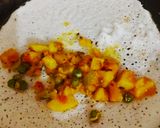 A picture of step 3 of Masala Dosa.