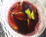 A picture of step 4 of Hibiscus drink.