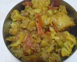A picture of step 4 of Cauliflower Sabzi.