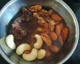A picture of step 2 of Delicious nutritious healthy Apple dry fruit smoothi.
