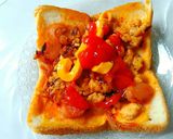 Foto langkah ke 3 dari resep Pizza Roti Tawar.