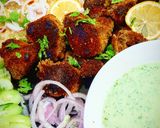 A picture of step 8 of Crispy fried Mutton.