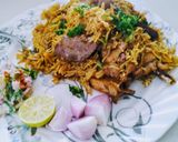 चिकन बिर्याणी (chicken biryani recipe in marathi) रेसिपी स्टेप 3 फोटो