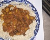 A picture of step 4 of Spaghetti plantain sauce.