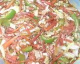 A picture of step 4 of Chicken and vegetable macroni.