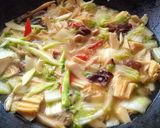 Foto langkah ke 3 dari resep Cah Jamur Sawi Putih Mix Kembang Tahu (Vegan Recipe).