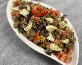 Une image de l'étape 6 de Salade d'aubergines et d'œufs.