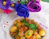 Hình bước làm 4 của món Thịt ba rọi kho trứng cút