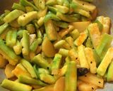 A picture of step 4 of Jhinge Posto / Ridge Gourd in Poppy Mustard Sauce.