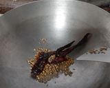 A picture of step 1 of Ghee roasted paneer masala.