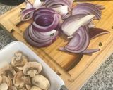 Foto del paso 1 de la receta: Queque salado de acelga espinaca y champiñón