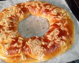 Foto del paso 11 de la receta: Tortell de reis relleno de ganache de chocolate blanco y mascarpone - 2025 (Roscón)