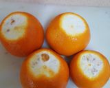 A picture of step 1 of Orange pudding.