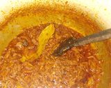 A picture of step 5 of Odia style mutton curry.