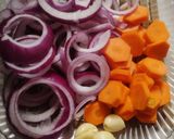 عکس مرحله 1 از دستور ترشی پیاز هویج فوری 🧅🥕🧄